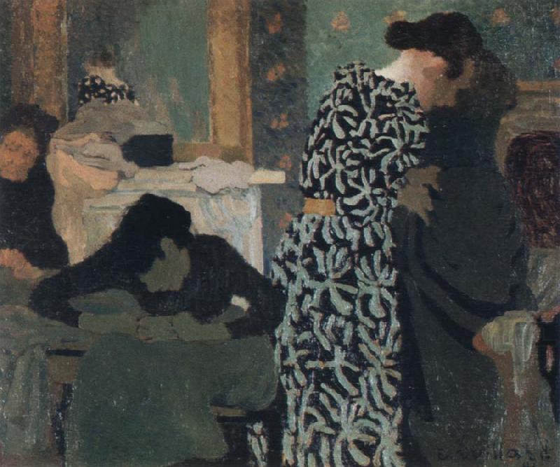 Edouard Vuillard the flowered dress china oil painting image